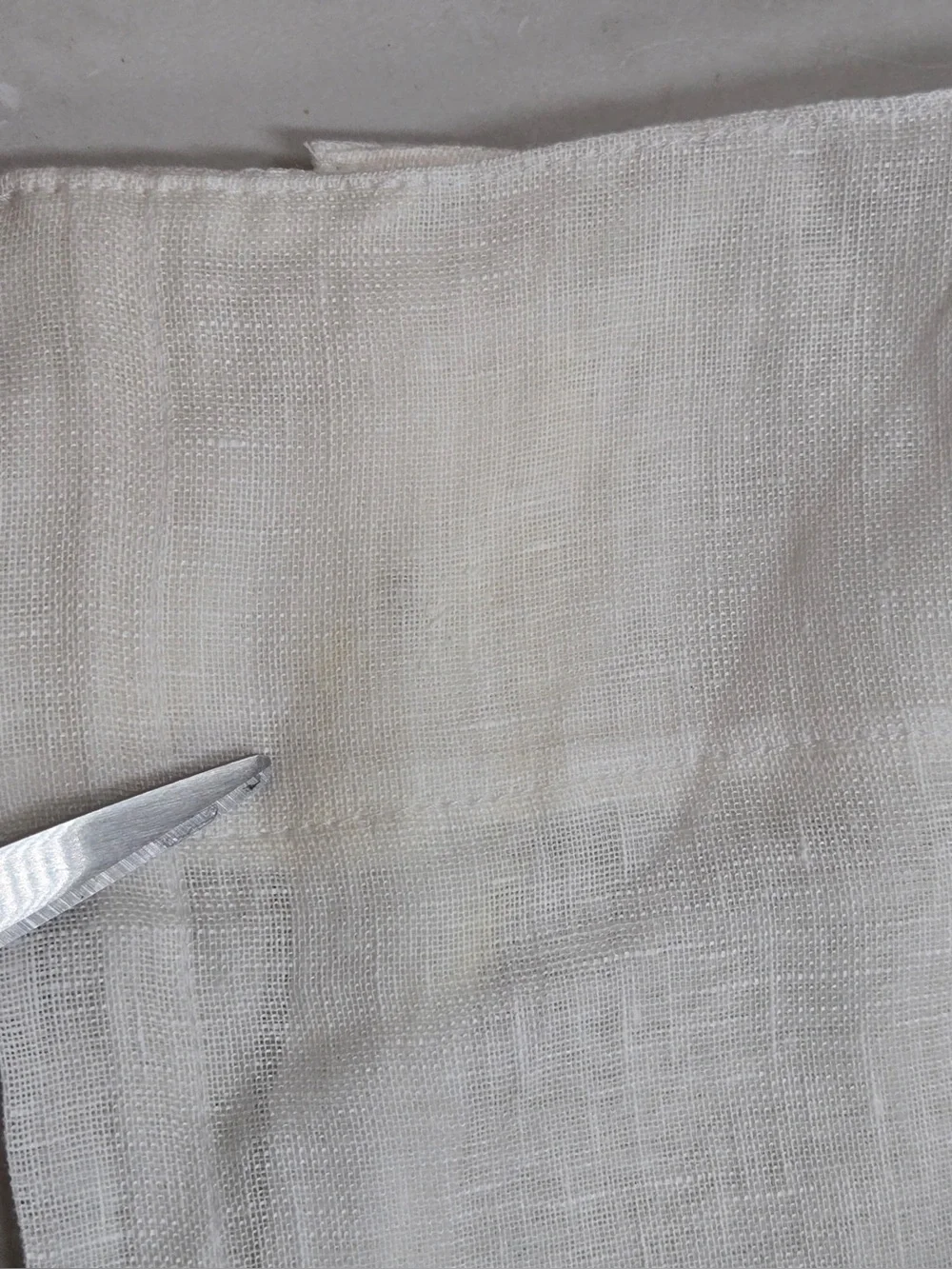 QUINCE Set Of 4 48x96 European Linen Sheer Curtains White 0308